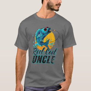 Camiseta Hombres Reel Guay Tío Pescar Gafas de sol Divertid