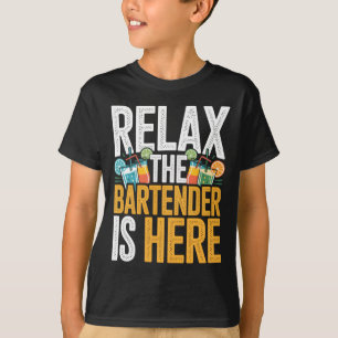 Camiseta Hombres Relájate El Chico Genial Está Aquí Diverti
