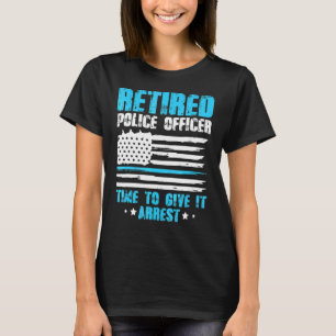Camiseta Hombres Retiraron A Oficial De Policía Tiempo Para