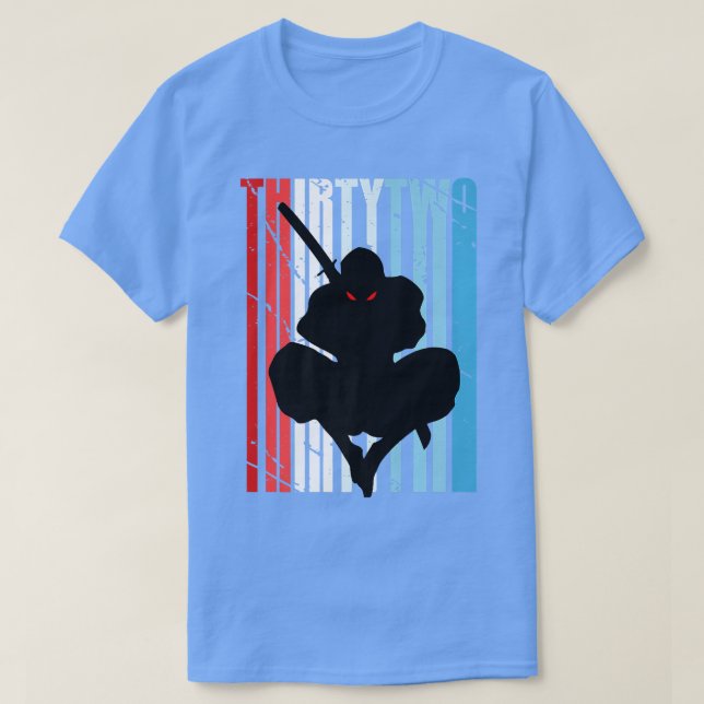 Camiseta Hombres retro 32 cumpleaños para hombres de Ninja  (Diseño del anverso)