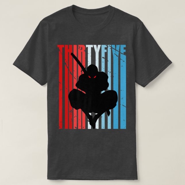 Camiseta Hombres retro 32 cumpleaños para hombres de Ninja  (Diseño del anverso)