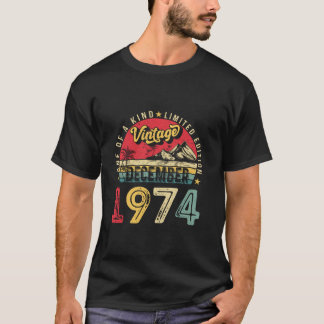 Camiseta Hombres Retro 50 Nacimiento Regalo Vintage Diciemb