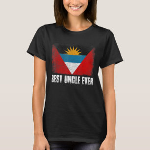 Camiseta Hombres Retro Antigua Y Barbuda Bandera Mejor Tío 