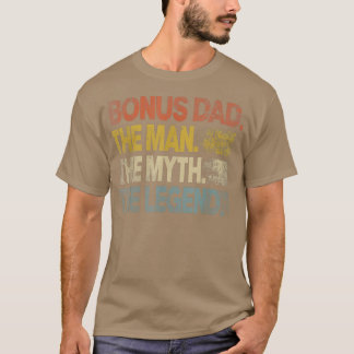 Camiseta Hombres Retro Bonus Papá Hombre Leyenda Vintage Fa