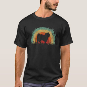 Camiseta Hombres retro chi poo vintage de perro arco iris m
