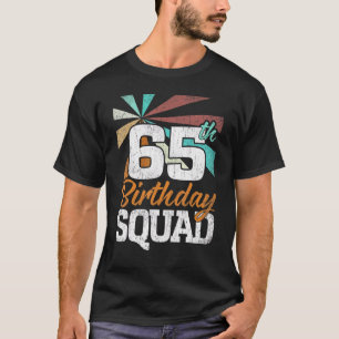 Camiseta Hombres Retro Cuadrado de Cumpleaños 65 Años Mujer
