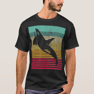 Camiseta Hombres Retro de la Orca Ballena Mujeres Novedad F