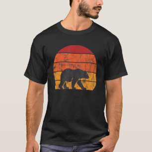 Camiseta Hombres Retro de Oso Vintage