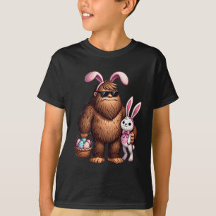 Camiseta Hombres Retro de Pascua de Pascua en Bigfoot Sasqu