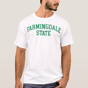 Camiseta Hombres Retro en la Universidad Estatal de Farming