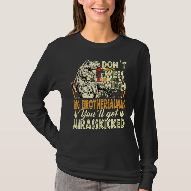 Camiseta Hombres Retro Gran Hermano Rex Saurus Padres Día C (Anverso)