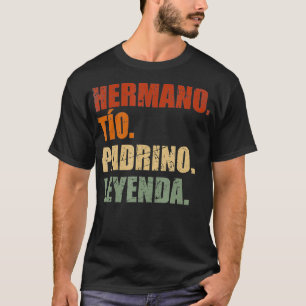 Camiseta Hombres Retro Hermano A Padrino Leyenda Regalo Bap