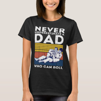 Camiseta Hombres Retro Jiu Jitsu Dad BJJ Men Vintage