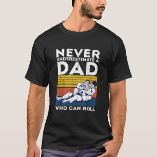 Camiseta Hombres Retro Jiu Jitsu Dad BJJ Men Vintage