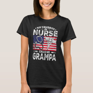 Camiseta Hombres Retro Mi Enfermera Favorita Me Llama Gramp
