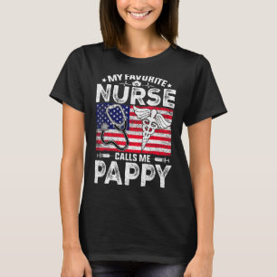 Camiseta Hombres Retro Mi Enfermera Favorita Me Llama Pappy