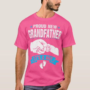Camiseta Hombres retro Orgullosos de nuevo abuelo es niño
