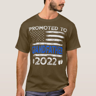 Camiseta Hombres Retro Promocionados Al Abuelo Bandera De E