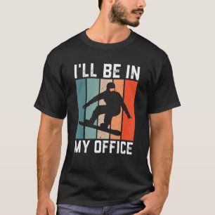 Camiseta Hombres Retro Snowboarding Para Hombres Winter Spo
