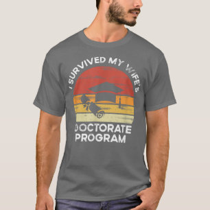 Camiseta Hombres retro sobreviví al programa de doctorado d
