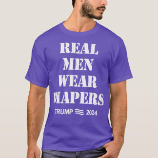 Camiseta Hombres Retro Vintage Con Diapers 202