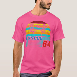 Camiseta Hombres Retro Vintage Latitude 64 Disk Golf