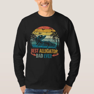 Camiseta Hombres Retro Vintage mejor lagarto papá nunca ant
