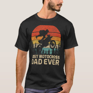 Camiseta Hombres Retro Vintage Mejor Motocross Dad