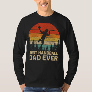 Camiseta Hombres retro Vintage mejor papa de balonmano de p