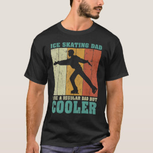 Camiseta Hombres Retro Vintage Patinando Hielo A Papá Como 