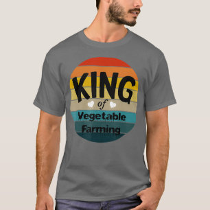 Camiseta Hombres Rey De Agricultura Vegetable
