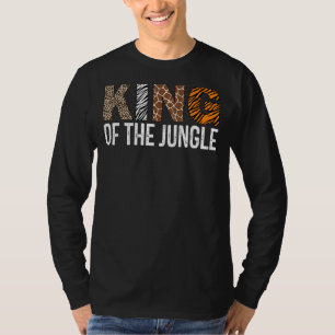 Camiseta Hombres Rey De La Selva Nacimiento Safari Leopard 