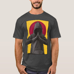 Camiseta Hombres rezando capucha en el anime japonés de la 