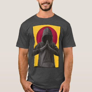 Camiseta Hombres rezando capucha en el anime japonés de la