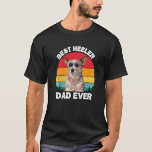 Camiseta Hombres Rojo Heeler Dad Viste al Ganado Australian
