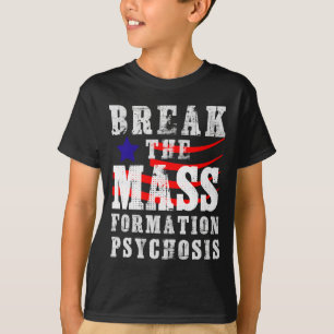 Camiseta Hombres Rompen La Formación M Psicosis Patriótico