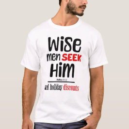 Camiseta Hombres Sabios Lo Buscan - Y Descuentos De Vacacio