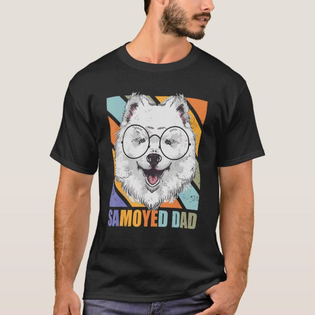 Camiseta Hombres Samoyed Dad Samoyeds Dueño de Perro Samoye (Anverso)