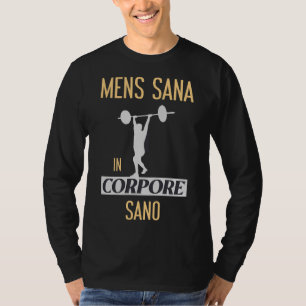 Camiseta Hombres Sana En Corpore Sano Yoga Y Gimnasio