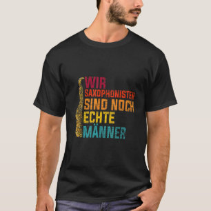 Camiseta Hombres saxofonistas Jazz Música saxofónica