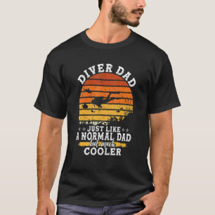 Camiseta Hombres Scuba Buceando Papel Gráfico Y Hombres Scu