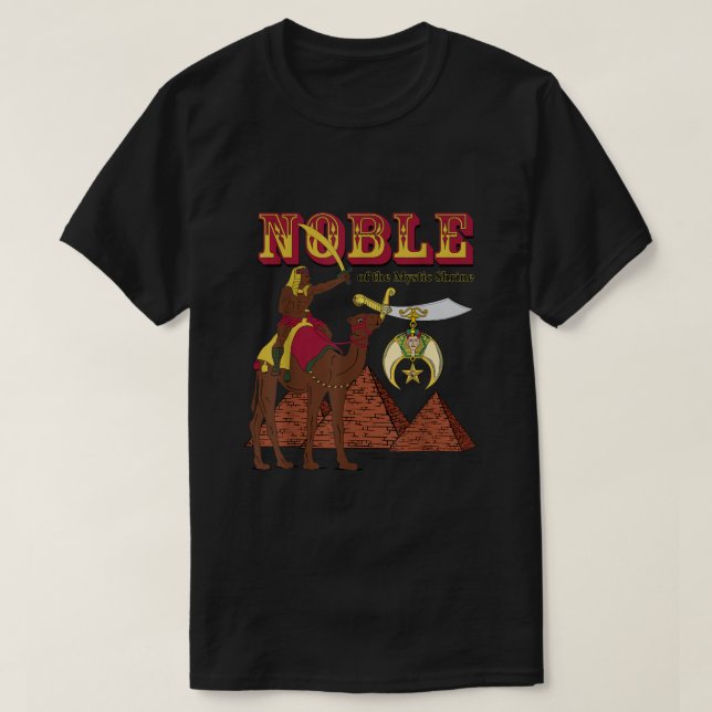 Camiseta Hombres se encogen Noble de Mason Shrine Místico G (Diseño del anverso)