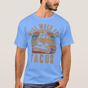 Camiseta Hombres se soldan para soldar graciosamente a Taco