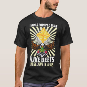 Camiseta Hombres Sencillos Como Abejas Creen En Jesús C