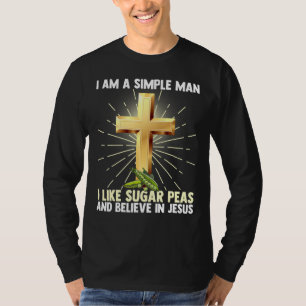 Camiseta Hombres Sencillos Como El Azúcar Creen En Jesús C