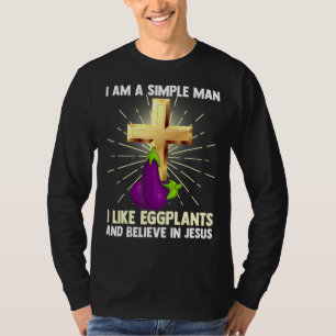Camiseta Hombres Sencillos Como Huevos Creen En Jesús Ch