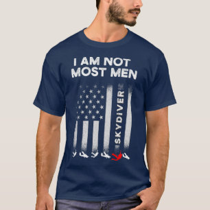 Camiseta Hombres Skydiver Skydiver La Mayoría de Hombres Pa