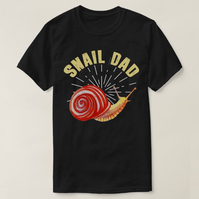 Camiseta Hombres SnailFunny Snail Dad Chiste Snail Lover (Diseño del anverso)