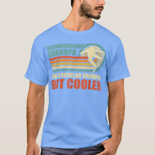 Camiseta Hombres Snowboard Abuelo Como Un Abuelo Regular