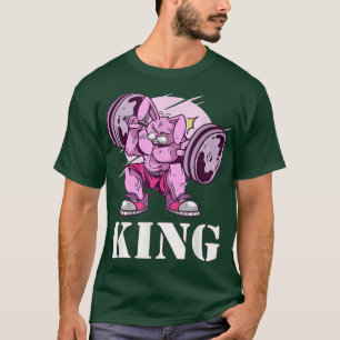 Camiseta Hombres Socio de Gimnasio Bunny King Objetivos de